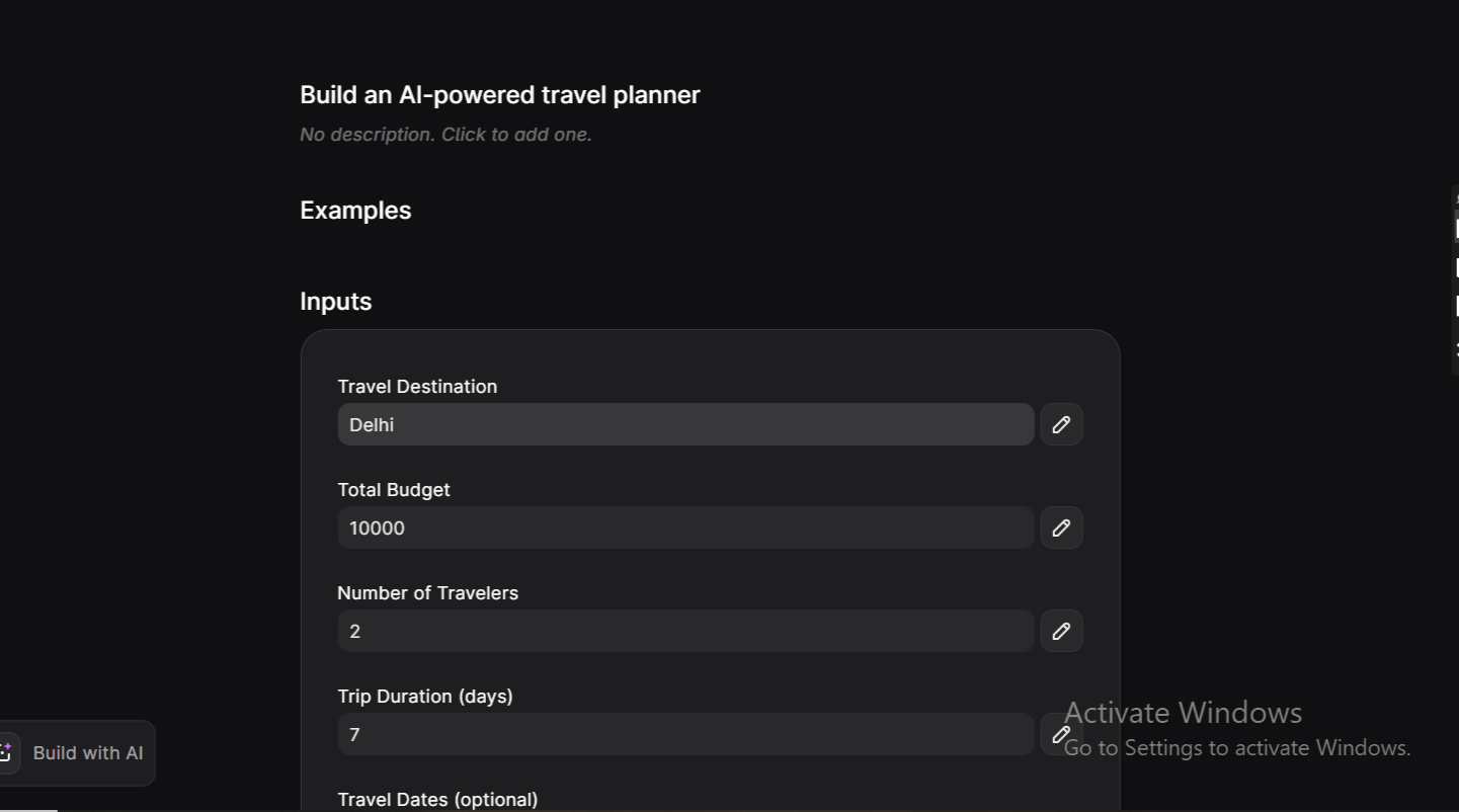 AI Travel Agent
